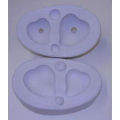 2 Heart Casting Mould