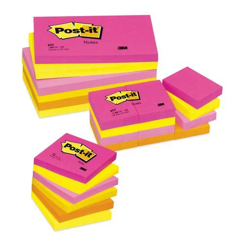 3M Rainbow Post-It Notes 2 3M Rainbow Post-It Notes - Image 2