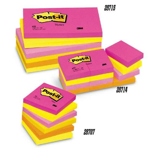 3M Rainbow Post-It Notes 1 3M Rainbow Post-It Notes