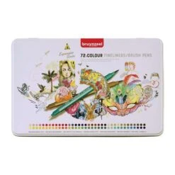 Bruynzeel Creatives Fineliner Brush Pen Metal Tin Sets -Pebeo Sales Store BruynzeelCreativesFinelinerBrushPenMetalTinSets 2