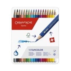 Caran D'Ache Fancolor Watercolour Pencil Sets -Pebeo Sales Store CaranD26230393BAcheFancolorWatercolourPencilSets 3