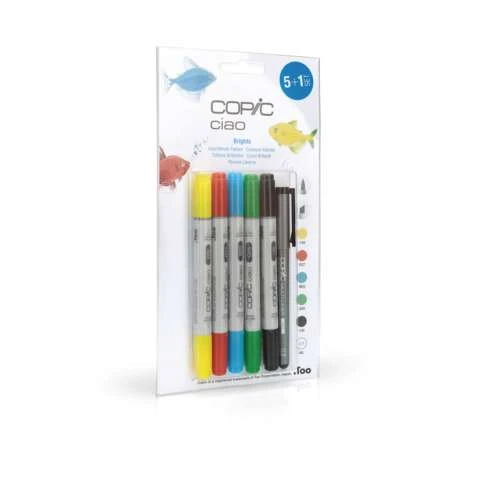 Copic Ciao 5 + 1 Brights Set 2 Copic Ciao 5 + 1 Brights Set - Image 2