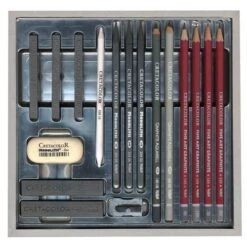 Cretacolor Silver Wooden Box Set -Pebeo Sales Store CretacolorSilverWoodenBoxSet 2