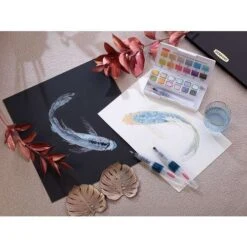 Derwent Inktense Paint Pan Travel Set -Pebeo Sales Store DerwentInktensePaintPanTravelSet 4