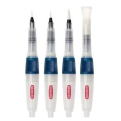 Derwent Push Button Waterbrush Assorted Set 6 Derwent Push Button Waterbrush Assorted Set -Pebeo Sales Store DerwentPushButtonWaterbrushAssortedSet 2
