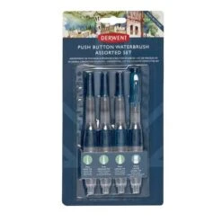 Derwent Push Button Waterbrush Assorted Set 7 Derwent Push Button Waterbrush Assorted Set -Pebeo Sales Store DerwentPushButtonWaterbrushAssortedSet 3