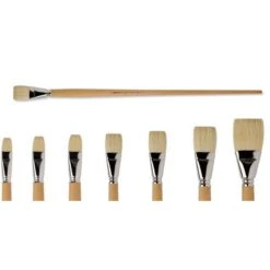 Escoda Clasico Flat Long Handled Oil Brushes Series 4636 -Pebeo Sales Store EscodaClasicoFlatLongHandledOilBrushesSeries4636 2
