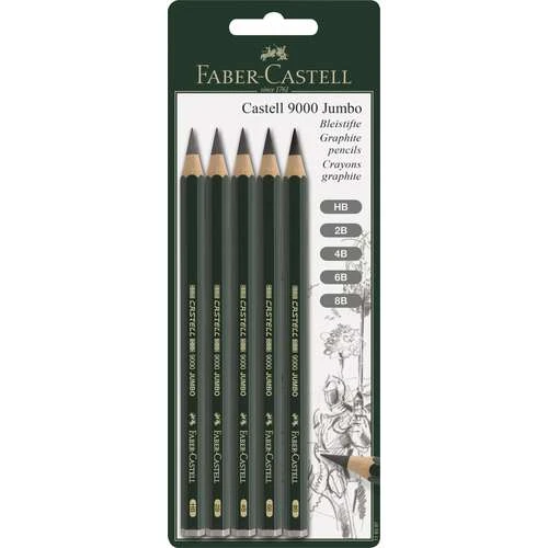 Faber-Castell 9000 Jumbo Pencil Pack 1 Faber-Castell 9000 Jumbo Pencil Pack