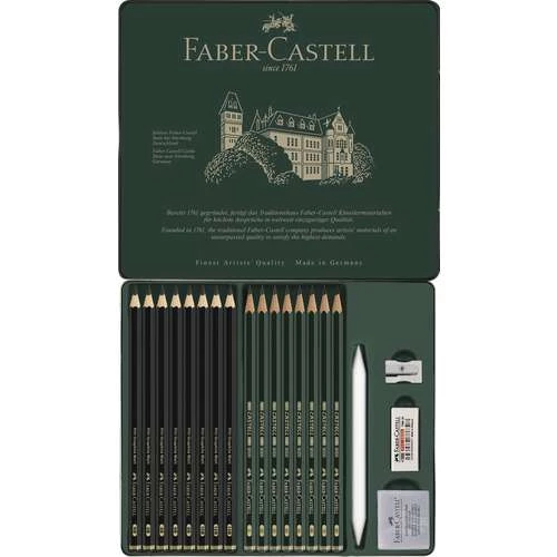 Faber-Castell Castell 9000 & Pitt Graphite Matt Pencil Set 3 Faber-Castell Castell 9000 & Pitt Graphite Matt Pencil Set - Image 3