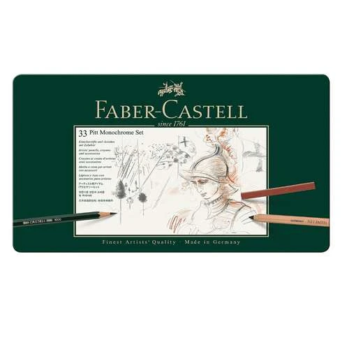 Faber-Castell Pitt 33 Piece Monochrome Set 2 Faber-Castell Pitt 33 Piece Monochrome Set - Image 2