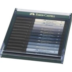 Faber-Castell Pitt Artist 12 Coloured Brush Pen Sets -Pebeo Sales Store Faber CastellPittArtist12ColouredBrushPenSets 3
