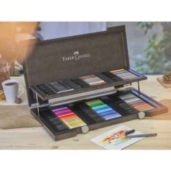 Faber-Castell Pitt Artist Brush Pen Wooden Box Set 8 Faber-Castell Pitt Artist Brush Pen Wooden Box Set -Pebeo Sales Store Faber CastellPittArtistBrushPenWoodenBoxSet 2