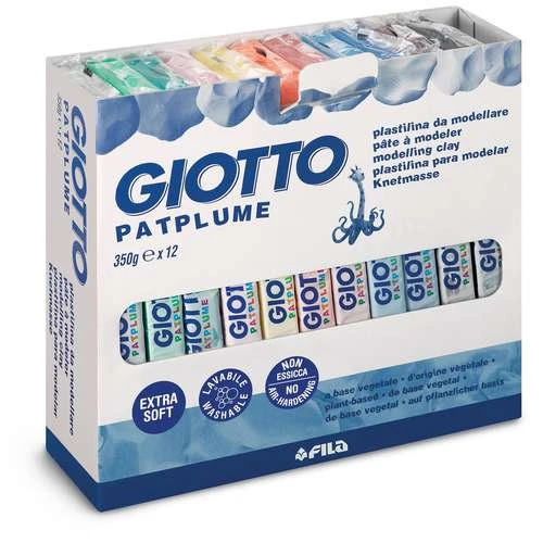 GIOTTO | Patplume Modelling Clay Pack — 12 X 350 G Bars 1 GIOTTO | Patplume Modelling Clay Pack — 12 X 350 G Bars