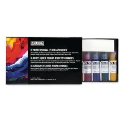 GOLDEN® | FLUID Acrylic Paint — Set Of 8 -Pebeo Sales Store GOLDENC2AE7CFLUIDacrylicpaintE28094setof8 2
