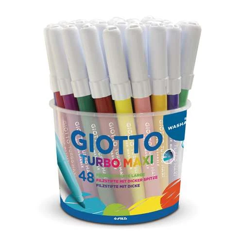 Giotto Turbo Maxi Fibre Pen Large Set 1 Giotto Turbo Maxi Fibre Pen Large Set