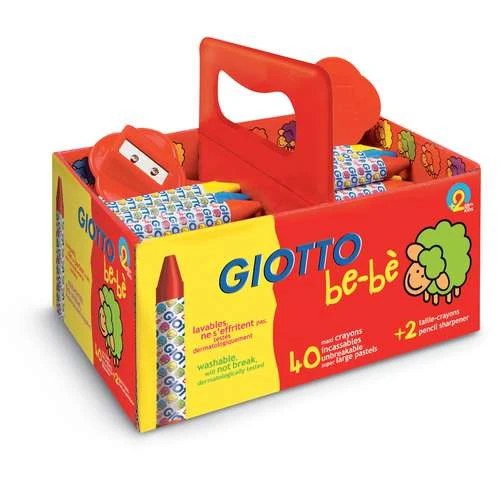 Giotto Be-bè Wax Crayon School Set 1 Giotto Be-bè Wax Crayon School Set
