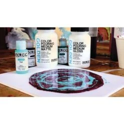 Golden Color Gloss Pouring Medium -Pebeo Sales Store GoldenColorGlossPouringMedium 4