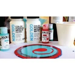 Golden Color Gloss Pouring Medium -Pebeo Sales Store GoldenColorGlossPouringMedium 5