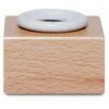 Herbin Round Porcelain Inkwell And Wooden Stand
