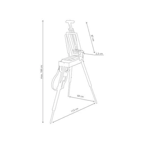 Jullian JB40 Travel Easel 2 Jullian JB40 Travel Easel - Image 2