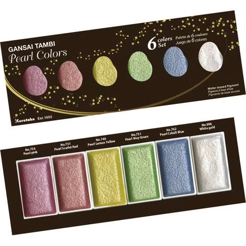 Kuretake Gansai Tambi "Pearl Colors" Watercolour Set 1 Kuretake Gansai Tambi "Pearl Colors" Watercolour Set
