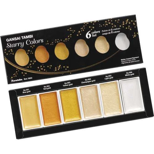Kuretake Gansai Tambi "Starry Colors" Watercolour Set 1 Kuretake Gansai Tambi "Starry Colors" Watercolour Set