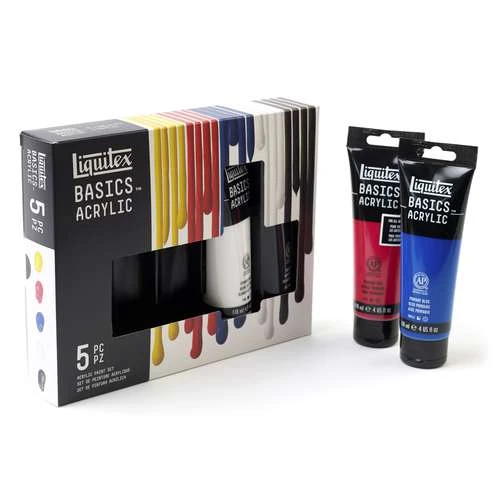 Liquitex Basics Acrylic Primary Colours Set 3 Liquitex Basics Acrylic Primary Colours Set - Image 3