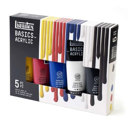 Liquitex Basics Acrylic Primary Colours Set 1 Liquitex Basics Acrylic Primary Colours Set