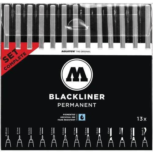 Molotow Blackliner Permanent Complete Set 1 Molotow Blackliner Permanent Complete Set