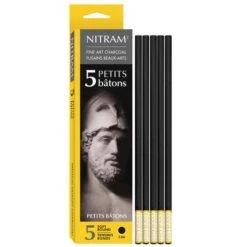 Nitram Charcoal Batons - Extra Soft -Pebeo Sales Store NitramCharcoalBatons ExtraSoft 4