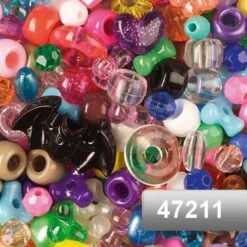 Packs Of Multicoloured Plastic Beads -Pebeo Sales Store PacksOfMulticolouredPlasticBeads 2
