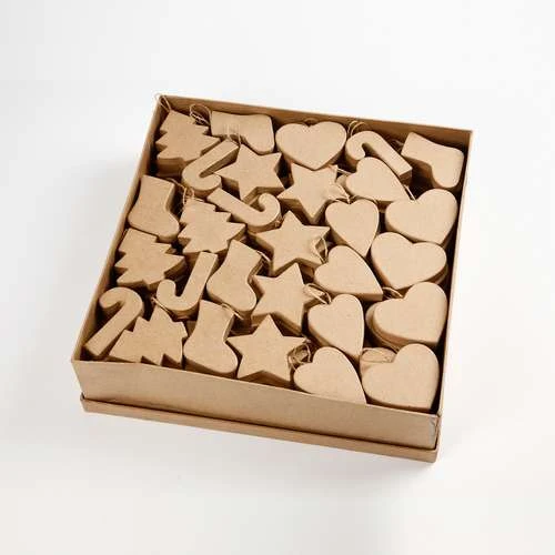 Papier-Mâché Christmas Gift Tags 2 Papier-Mâché Christmas Gift Tags - Image 2