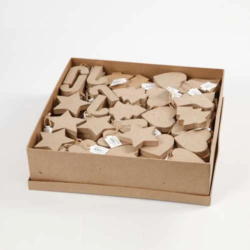 Papier-Mâché Christmas Gift Tags 1 Papier-Mâché Christmas Gift Tags