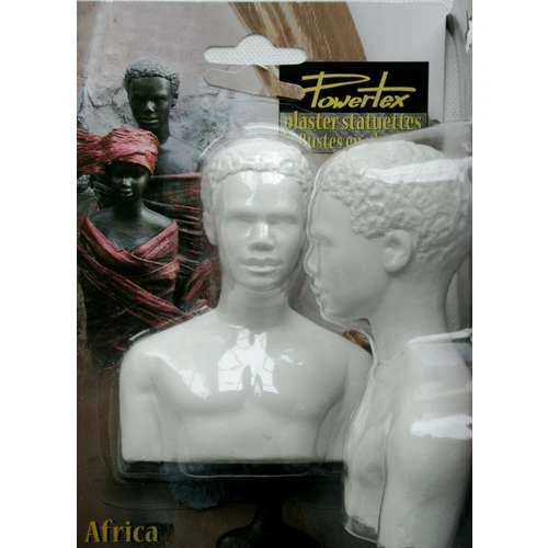 Powertex Plaster Figures - African Male Full Bust 1 Powertex Plaster Figures - African Male Full Bust