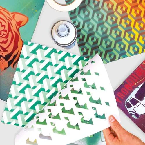 Qbix 3D Pattern Stencils 2 Qbix 3D Pattern Stencils - Image 2