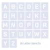 Qbix Alphabet Uppercase Stencils