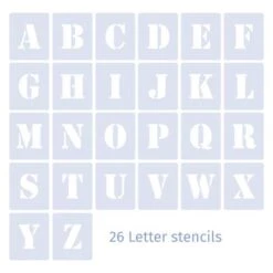 Qbix Alphabet Uppercase Stencils -Pebeo Sales Store QbixAlphabetUppercaseStencils 2
