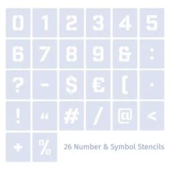 Qbix Number And Symbol Stencils
