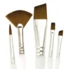 Royal & Langnickel Soft-Grip Synthetic Sable Angled Brush Set
