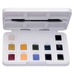 Royal Talens | Van Gogh Pocket Boxes — 12 Half Pans -Pebeo Sales Store RoyalTalens7CvanGoghPocketBoxesE2809412halfpans 4
