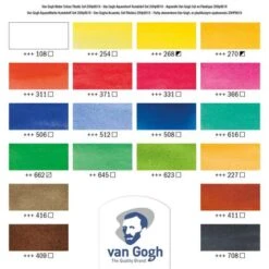 Royal Talens Van Gogh Watercolour Set - 18 Half Pans 7 Royal Talens Van Gogh Watercolour Set - 18 Half Pans -Pebeo Sales Store RoyalTalensVanGoghWatercolourSet 18halfpans 2