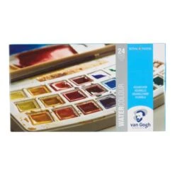 Royal Talens Van Gogh Watercolour Set - 24 Half Pans 7 Royal Talens Van Gogh Watercolour Set - 24 Half Pans -Pebeo Sales Store RoyalTalensVanGoghWatercolourSet 24halfpans 2