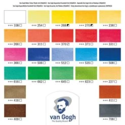 Royal Talens Van Gogh Watercolour Set - 24 Half Pans 8 Royal Talens Van Gogh Watercolour Set - 24 Half Pans -Pebeo Sales Store RoyalTalensVanGoghWatercolourSet 24halfpans 3