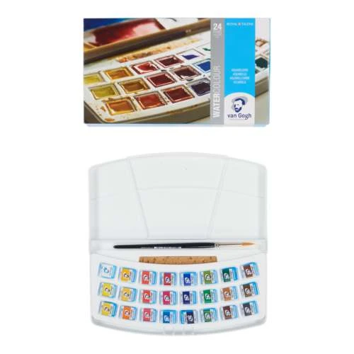 Royal Talens Van Gogh Watercolour Set - 24 Half Pans 1 Royal Talens Van Gogh Watercolour Set - 24 Half Pans