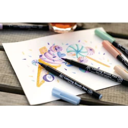 SAKURA | Koi Coloring Brush Pen Sets — 6 Pens 2 SAKURA | Koi Coloring Brush Pen Sets — 6 Pens - Image 2