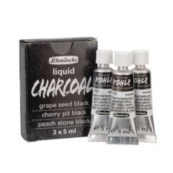 Schmincke | Liquid Charcoal Set — 3 X 5 Ml Tubes