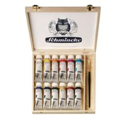 Schmincke Akademie Oil Colour Wooden Box Set