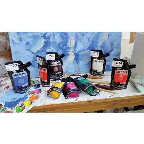 Sennelier Primary Abstract Acrylic Set 2 Sennelier Primary Abstract Acrylic Set - Image 2