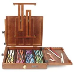 Sienna Pochade Wooden Special Pastel Box -Pebeo Sales Store SiennaPochadeWoodenSpecialPastelBox 2