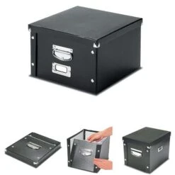 Snap'n'Store Black Storage Boxes